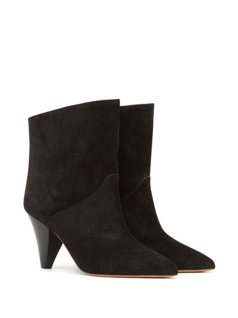 ISABEL MARANT 75mm Loline suede boots - Black - zdjęcie produktu nr 2