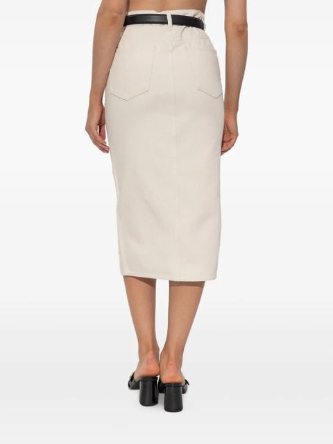 Self-Portrait cotton skirt - White