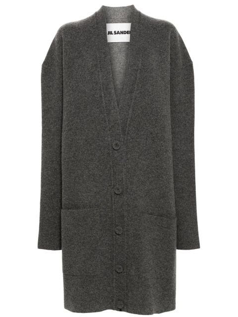 Jil Sander drop-shoulder cardigan - Grey - zdjęcie produktu nr 1