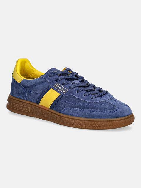 Polo Ralph Lauren sneakersy zamszowe Bedford damskie kolor granatowy 804975536001 - zdjęcie produktu nr 1