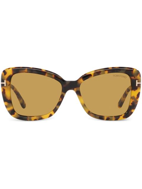 TOM FORD Eyewear oversized-frame sunglasses - Brown - zdjęcie produktu nr 1