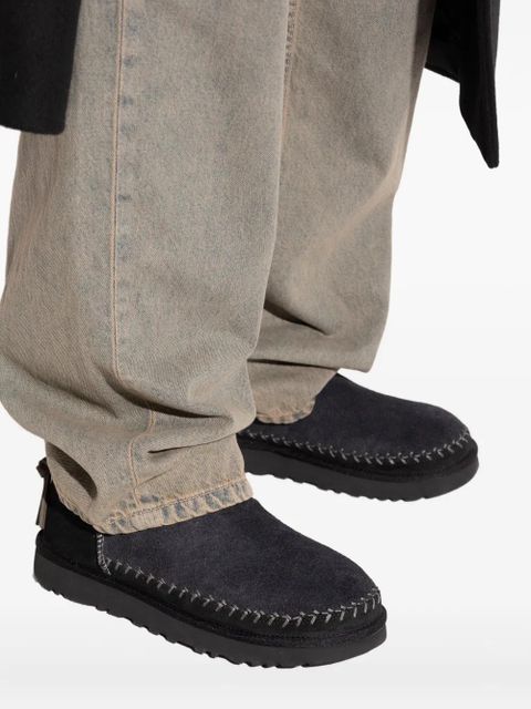 UGG braided-detail leather boots - Black