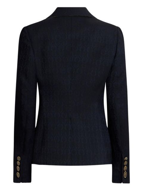 ETRO single-breasted jacquard blazer - Blue - zdjęcie produktu nr 2