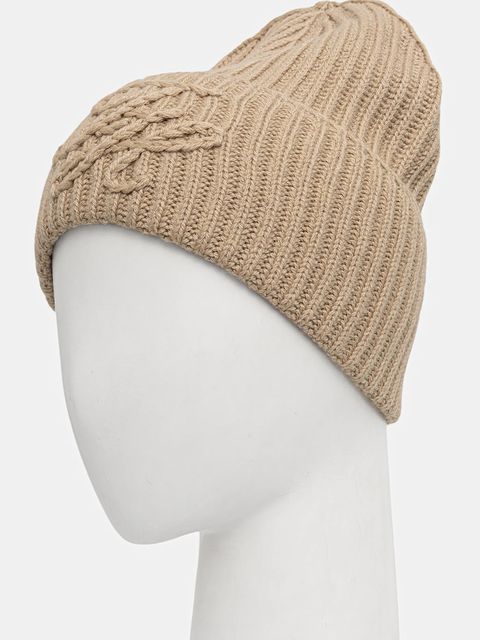 Tommy Hilfiger czapka wełniana kolor beżowy AW0AW17777 - zdjęcie produktu nr 2