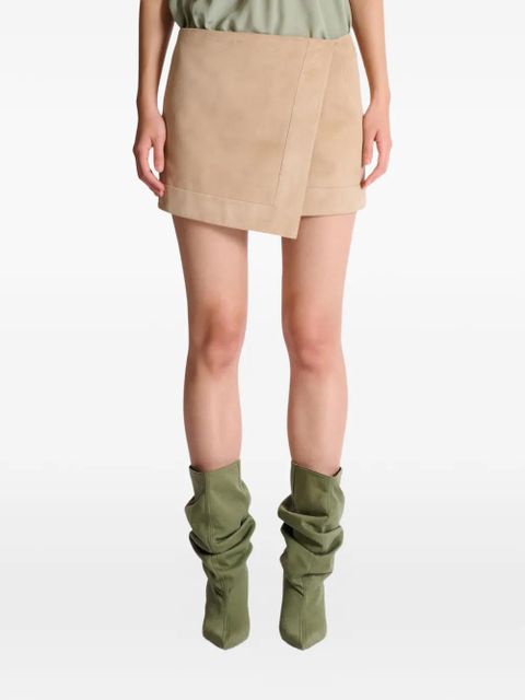 Balmain suede mini skirt - Neutrals
