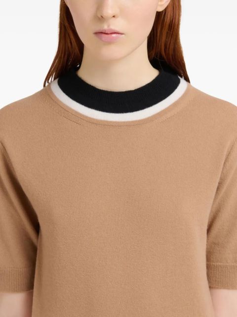 Marni two-tone knitted top - Neutrals