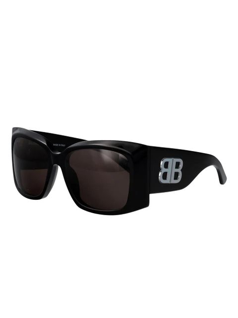 Balenciaga Eyewear logo geometric sunglasses - Black - zdjęcie produktu nr 2