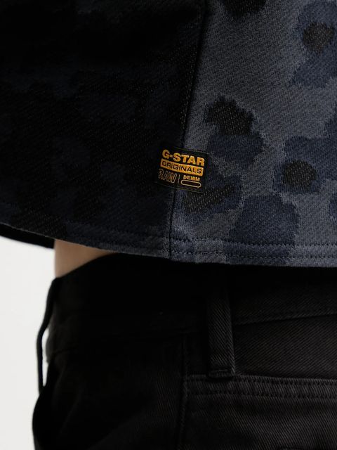 G-Star bluza bawełniana 0 damska kolor granatowy wzorzysta D27169.E150