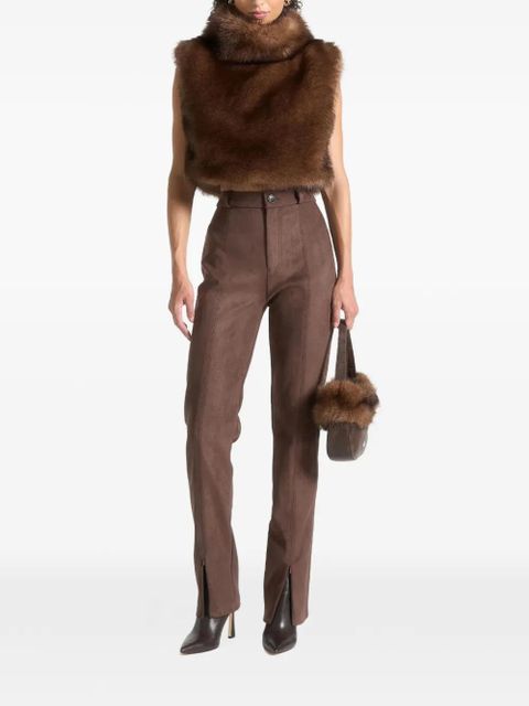 Manière De Voir zipped-cuffs trousers - Brown - zdjęcie produktu nr 2