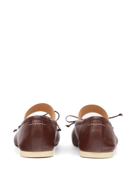 MM6 Maison Margiela Anatomic Numeric ballet flats - Brown