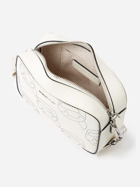 Karl Lagerfeld torebka skórzana IKON kolor biały A2W30066