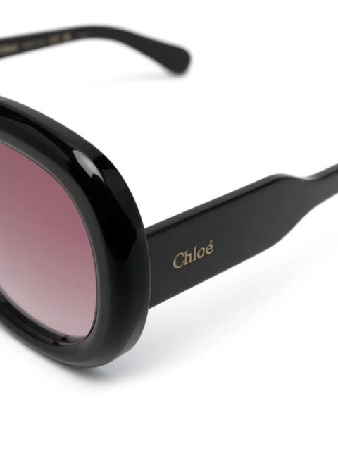 Chloé Eyewear square frame sunglasses - Black