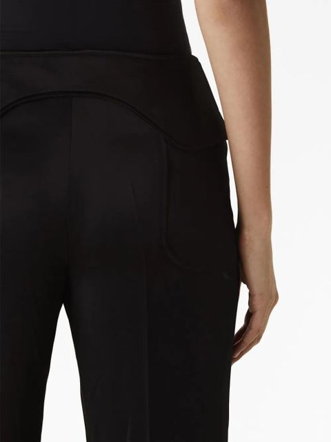 TOM FORD pressed-crease tapered-leg trousers - Black