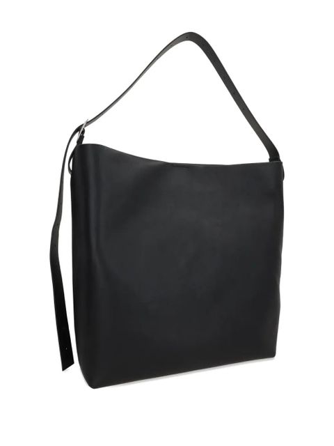Jil Sander leather shoulder bag - Black