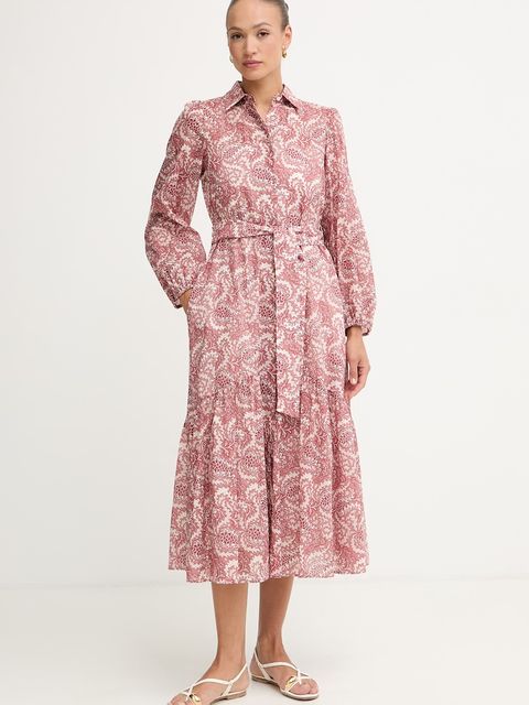 Weekend Max Mara sukienka letnia bawełniana OBOLI - zdjęcie produktu nr 1