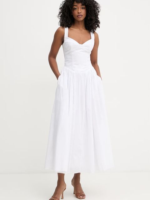 Bardot sukienka gorsetowa bawełniana - zdjęcie produktu nr 1