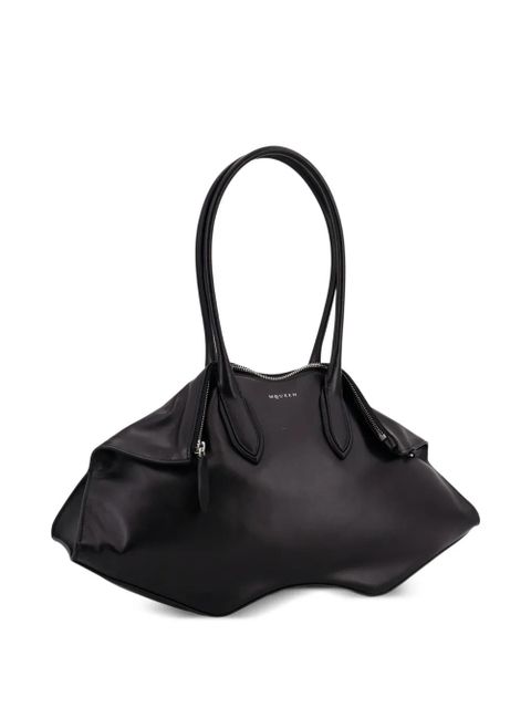 Alexander McQueen Manta studded leather shoulder bag - Black