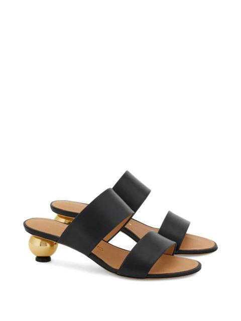 Ferragamo 40mm bauble heel-detail sandals - Black - zdjęcie produktu nr 2