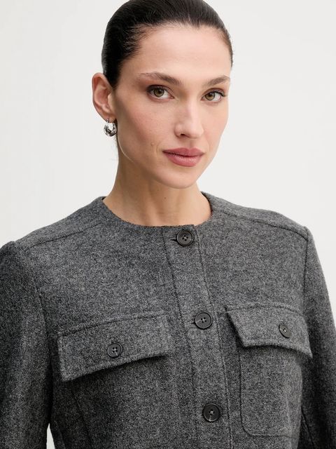 Marc O'Polo kurtka z dodatkiem wełny kolor szary przejściowa 510607774129