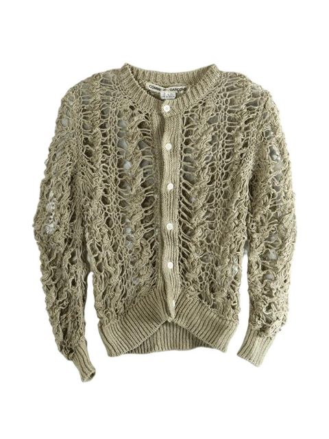 Comme Des Garçons openwork cardigan - Green - zdjęcie produktu nr 1