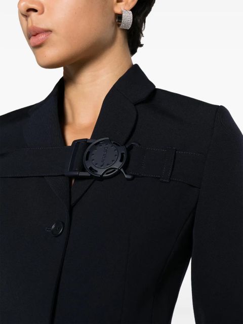 Off-White buckled virgin wool blazer - Blue