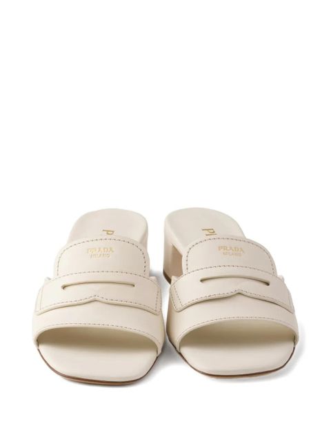 Prada leather sandals - Neutrals - zdjęcie produktu nr 2