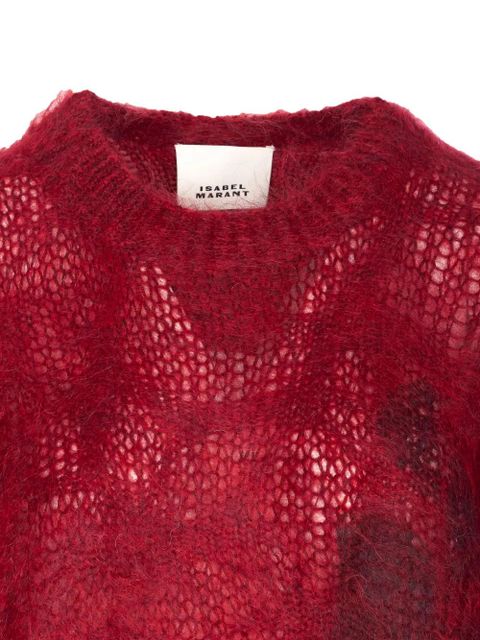 ISABEL MARANT Mirella crew-neck long-sleeves sweater - Red