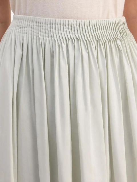 LouLou de Saison Naya gathered midi long skirt - Neutrals