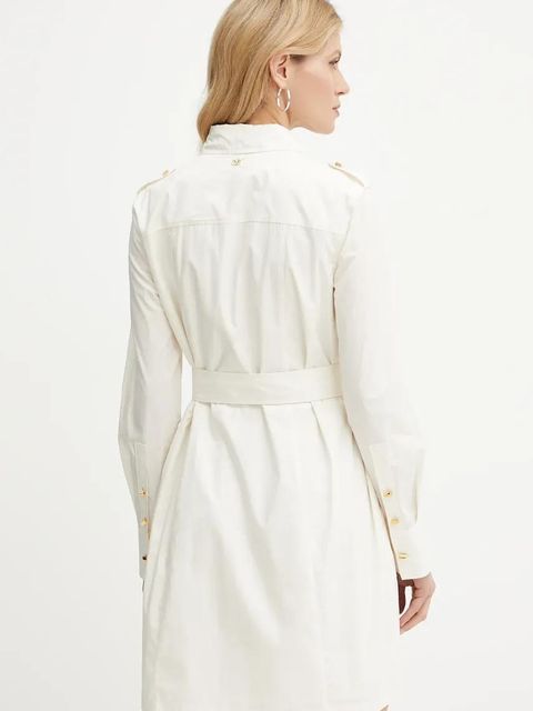 Marciano by Guess sukienka PAT kolor beżowy mini rozkloszowana 5GGK42 7315A