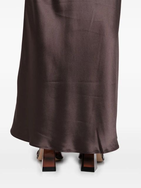 Acler Hale wood maxi skirt - Brown