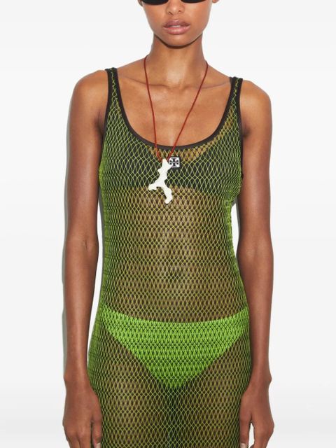 Tory Burch mesh midi dress - Green