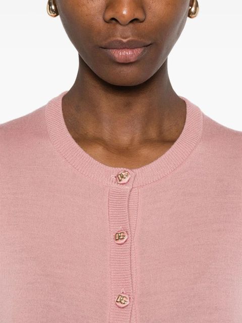 Dolce & Gabbana DNA virgin-wool cardigan - Pink