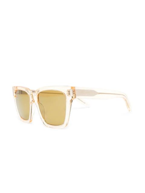Saint Laurent Eyewear square-frame sunglasses - Yellow