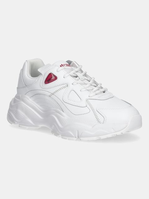 Just Cavalli sneakersy skórzane damskie kolor biały 79RA3SL1ZPB48003 - zdjęcie produktu nr 1