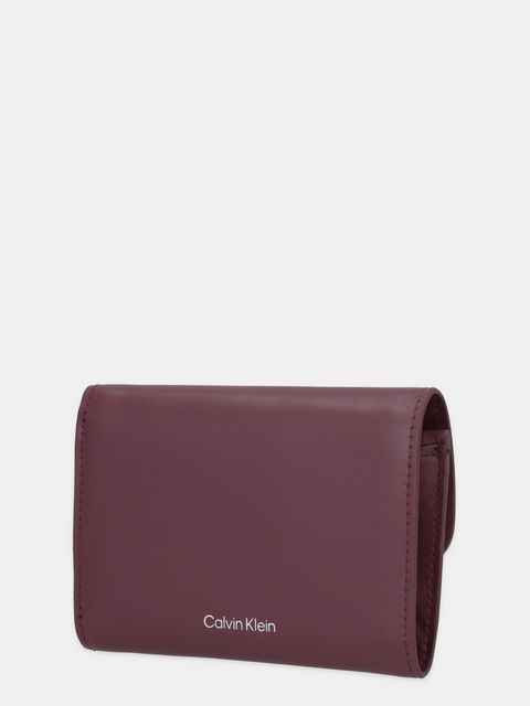 Calvin Klein portfel skórzany damski kolor bordowy LV04F1116G - zdjęcie produktu nr 2