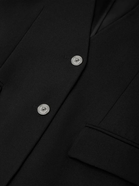 Versace shoulder-trim jacket - Black