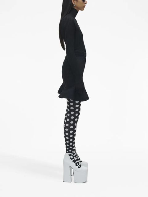 Marc Jacobs Fluted denim miniskirt - Black - zdjęcie produktu nr 2