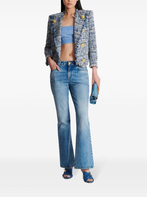 Balmain PB Labyrinthe Monogram top - Blue - zdjęcie produktu nr 2