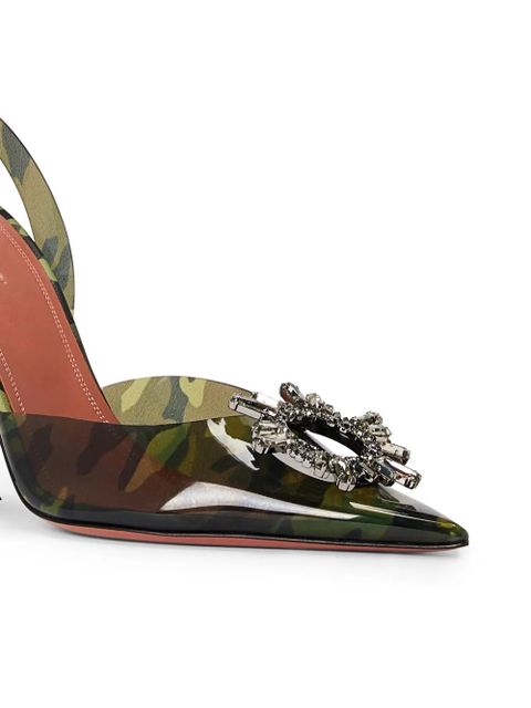 Amina Muaddi 95mm Begum pumps - Green