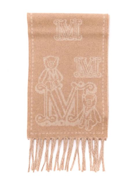Max Mara jacquard cashmere scarf - Neutrals - zdjęcie produktu nr 1