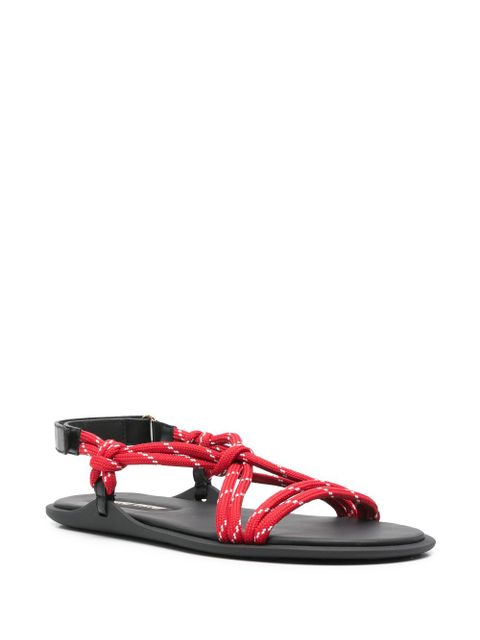 Miu Miu flat rope sandals - Red - zdjęcie produktu nr 2