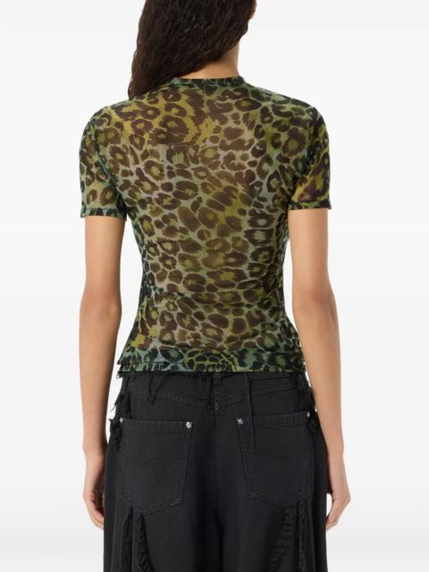Blumarine animal-pattern blouse - Green