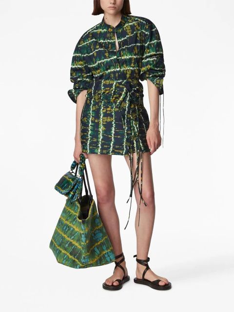 Altuzarra long-sleeve lace-up shirt - Green - zdjęcie produktu nr 2