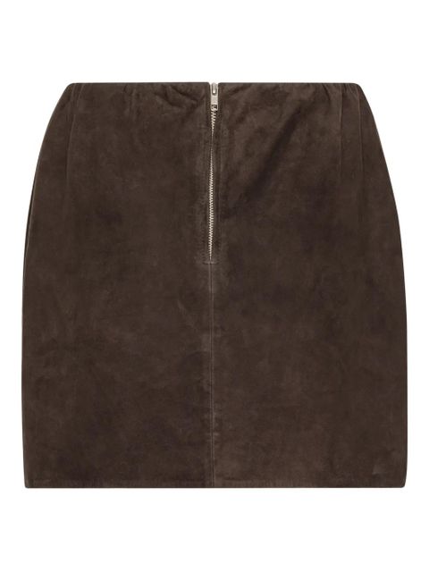 ROTATE BIRGER CHRISTENSEN suede mini skirt - Brown - zdjęcie produktu nr 1