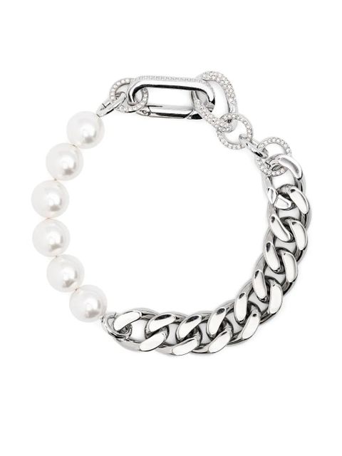 Swarovski Dextera faux-pearl bracelet - Silver - zdjęcie produktu nr 1