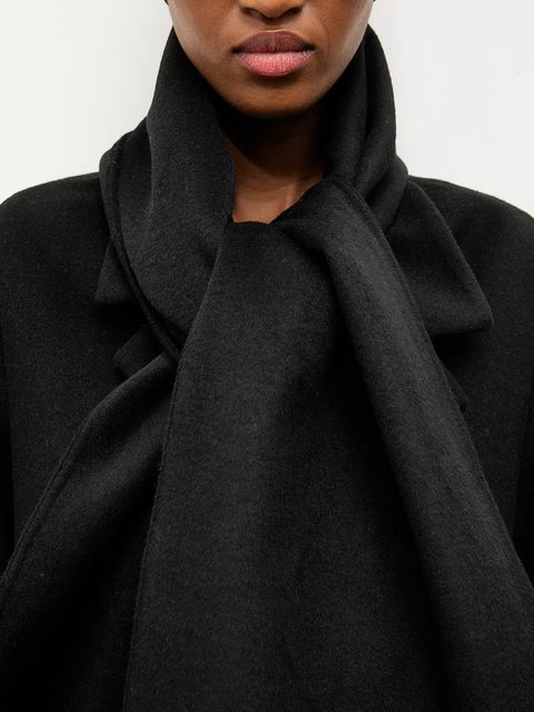 Answear.LAB płaszcz wełniany kolor czarny