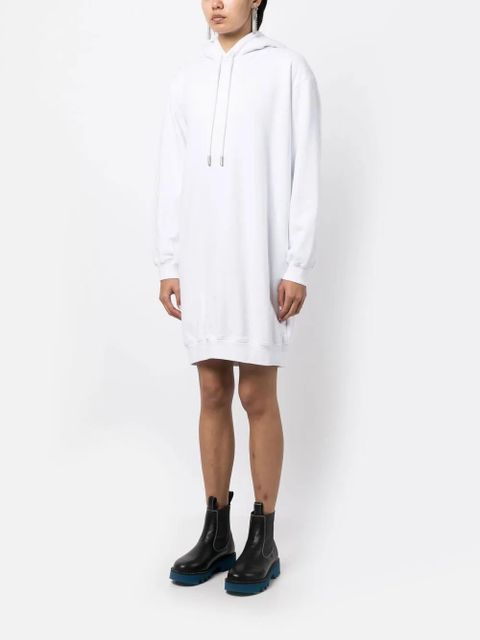 Off-White diag-print cotton hoodie dress
