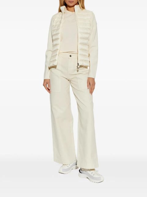 Moncler logo-embroidered short-sleeve T-shirt - Neutrals - zdjęcie produktu nr 2