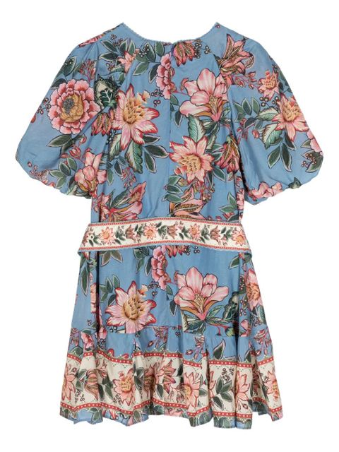 FARM Rio Wonderful Bouquet-print minidress - Blue - zdjęcie produktu nr 2