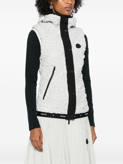 Moncler shirred gilet - Grey
